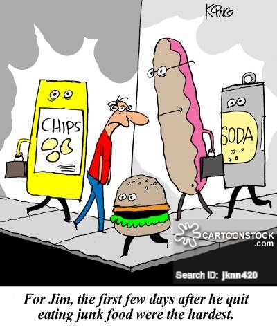 For Jim, the first few days after he quit eating junk food were the hardest.